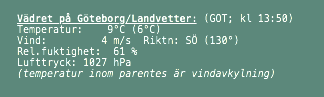 Screendump of weather.sh