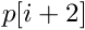 $p[i+2]$