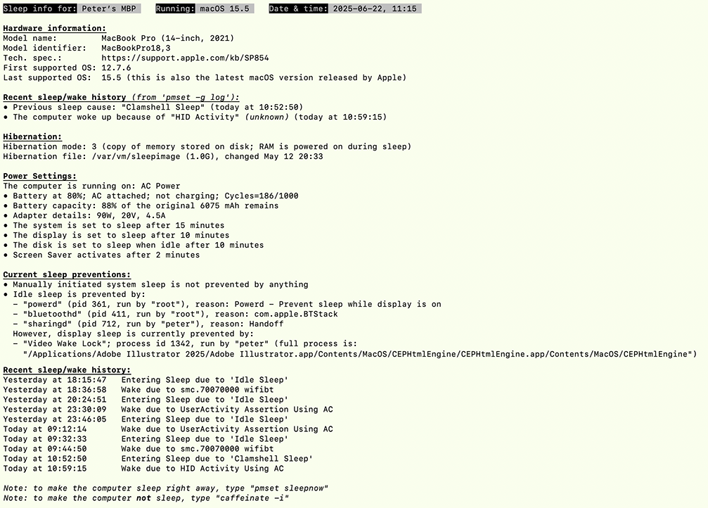 GitHub - Peter-Moller/sleep-info: A bash script for OS X that details ...