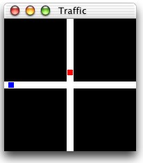 Screen shot of Traffic application